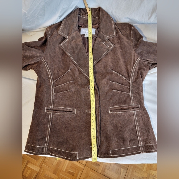 Wilsons Leather Brown Suede Jacket - Picture 16 of 17